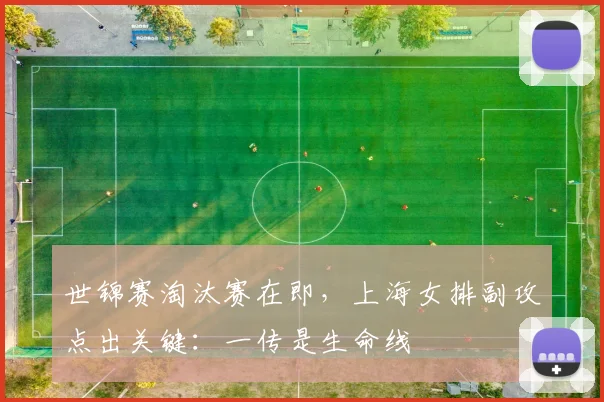 世锦赛淘汰赛在即，上海女排副攻点出关键：一传是生命线